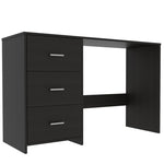 ZUN Classic 3 Drawers Writing Desk -Black B20091903