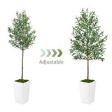 Artificial Olive Tree 7FT with Pot and Moss, Artificial Plants for Home Office Decor T3210P298177