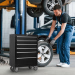 ZUN 6-Drawer Rolling Tool Chest Cabinet, Large Capacity Metal Tool Box with Wheels and Locking, Roll W3037P242001