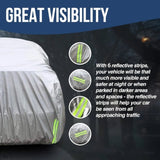 ZUN Universal car cover, sunscreen and dustproof universal car cover, suitable for large cars measuring 90996517