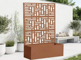 Metal Garden Bed with Trellis, 70 Inch Height Metal Planter Box with Trellis, Garden Box for 73841782