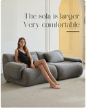 Sofa in a Box, Memory Foam 2-Seater Couch, Modern Compression Sofa with Deep Seat, No Assembly W3622P346253