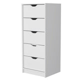 Dillon 5 Narrow Drawer Dresser, Tall Chest of Drawers B128P148699