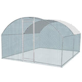13 x 10 ft Large Metal Chicken Coop, Walk-in Poultry Cage Chicken Hen Run House with Waterproof 49723513