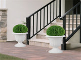 Set of 2 Vintage Urn Planters, Weather-Proof PP Flower Pots with Optional Drainage Holes for Indoor 94831209