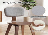 Set of 2 Dining Chair Set , Teddy Velvet Upholstery & Plush Padded Design 31439802