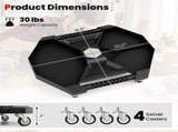 Rolling Tool Creeper PP PVC Storage Caddy with 360&deg Swivel Casters 30LBS Capacity 32768420