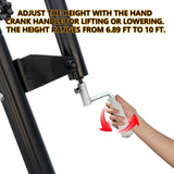 Portable Basketball Hoop for Youth Adults & Kids,Adjustable Height 6.89 ft to 10.01 ft,34 inch 63367629