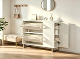 () 2-Drawer Flip-Up 1 Side Door with Bottom Lighting Shoe 28979393