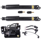 ZUN Pair Rear Shock Absorbers + Air Compressor Pump Set For Cadillac Escalade Chevrolet Suburban Tahoe 84710593