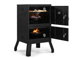 Outdoor Smoker with Double Doors, 2 Detachable Grill Netting Smoking Racks, Charcoal Pan & Water 75765986