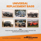 4x Air Suspension Spring Bags 2500lb For Heavy Duty 1/2"NPT 3/8"-16UNC 68811907