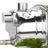 1HP Shallow Well Pump With Pressure Tank, 115v Stainless Steel Garden Irrigation Pump, Pressure W3131P569131