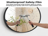 Round Wall Mirror,Bathroom Mirror Shatterproof with Hook,HD Anti-Fog for Over 98118312