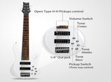 44 Inch GIB 6 String H-H Pickup Laurel Wood Fingerboard Electric Bass Guitar 52936419