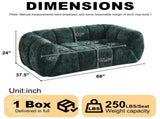 Chenille Pure Foam Sofa, Quilted Cloud Sofa, Deep-Seat Chenille Pure Foam Sofa, Comfortable W834P442226