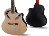 41 inch Cutawary Round Back Acoustic Guitar Spruce Top Grape Hole Burlywood 38803516