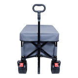 Foldable Wagon with Extended Tailgate, Waterproof Dustproof UV Resistant Wagon Rain Covers, Heavy W321P269239
