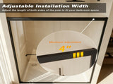 44-48" W 72" H Tempered Glass with Explosion Proof Film, Aluminum Frame Double Sliding Shower W1675P484271
