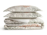 3-Piece Full/Queen 100% Cotton Sateen Duvet Cover Set,Terracotta/Linen B035P408291