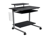 Compact Computer Cart With Storage, Espresso 36352791