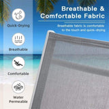 Outdoor Chaise Lounge Set of 2 Patio Recliner Chairs with Adjustable Backrest and Removable Pillow W1859109689