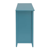 ZUN Teal Console Table with Storage B062P189200