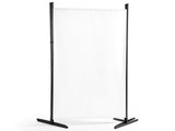 3-Fold Foldable Screen 160g Plastic Feet Polyester Fabric Carbon Steel Frame Room Divider 6FT 09706590