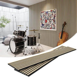 Acoustic Wood Wall Panels, 2 Pack 94.5" x 12.6" Soundproof Wall Panels,Wood Slat Wall Panels for T3210P310261