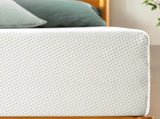 MADE IN US 10" King Size Green Tea Memory Foam Mattress in Box, Fiberglass Free, White W311P371389
