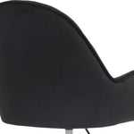 ZUN Velvet Home Office Chair with Wheels, Cute Chair with Side Arms and Gold Metal Base for Living Room, W1733P215112