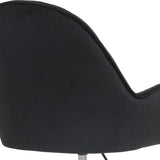 ZUN Velvet Home Office Chair with Wheels, Cute Chair with Side Arms and Gold Metal Base for Living Room, W1733P215112