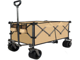 Collapsible Folding Wagon, Push Pull Foldable Beach Wagon Cart W321P189915