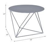 Epidia Gray color Display & Utility Accent Table B2726P243243