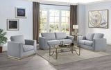 Grey Accent Chair with Cushion B062P209168