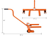 Heavy-Duty Adjustable Tire Wheel Dolly for Workshop, Garage, Orange 77627506