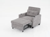 Futon Chair Bed Convertible Chair 3-in-1 Pull Out Sleeper Chair Beds with USB Ports,Wear-resistant 71472991