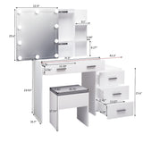 Particleboard Triamine Veneer 5 Pumps 2 Shelves Mirror Cabinet Three Dimming 19376739