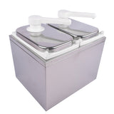 4L Stainless Steel Sauce Pump Dispenser Squeeze Condiment Dispensing Container Condiment Pump 04570339