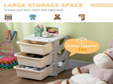 Kids Storage Unit Dresser-Cream White 80617431