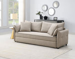 ZUN ACME Irina Sofa w/Sleeper, Beige Fabric LV03110