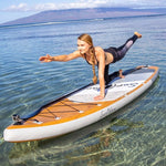 ZUN Inflatable Stand Up Paddle Board 11'x34"x6" With Accessories W1440P191001