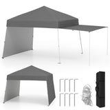 14 X 9.2 FT Pop up Canopy Tent - Gray 69058499