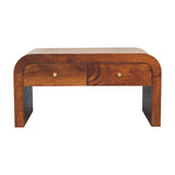 Artisan Furniture Solid Wood Darcy Chestnut Coffee Table, 2 drawer B182P280820