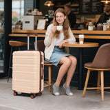 3 in 1 20"/24"/28" 3 pcs/set in ABS Spinner Wheel Luggage, Carry on Suitcase, Matching Color, 80795669