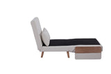 TRIO Modern Foldable Sofa Bed - Single-Seater with Breathable Linen Fabric, Converts in 10 Sec, W3391P325003