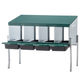4-Hole Chicken Nest, With Legs And Cover to Protect Eggs,Green W1422P292941