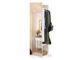 Jewelry Armoire Full Length Mirror 360&deg and Large Capacity Jewelry Organizer Armoire, Mirror 48743098