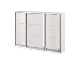 Fabio Contemporary Style 6-Drawer Dresser Made with Diamond-Patterned Side Accents with LED Lighting B009P309318