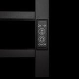 Towel Warmer 6 Bar Electric Heated Towel Rack Wall Mount Plug-in/Bath Towel Heater Matt-Black W2079P189687